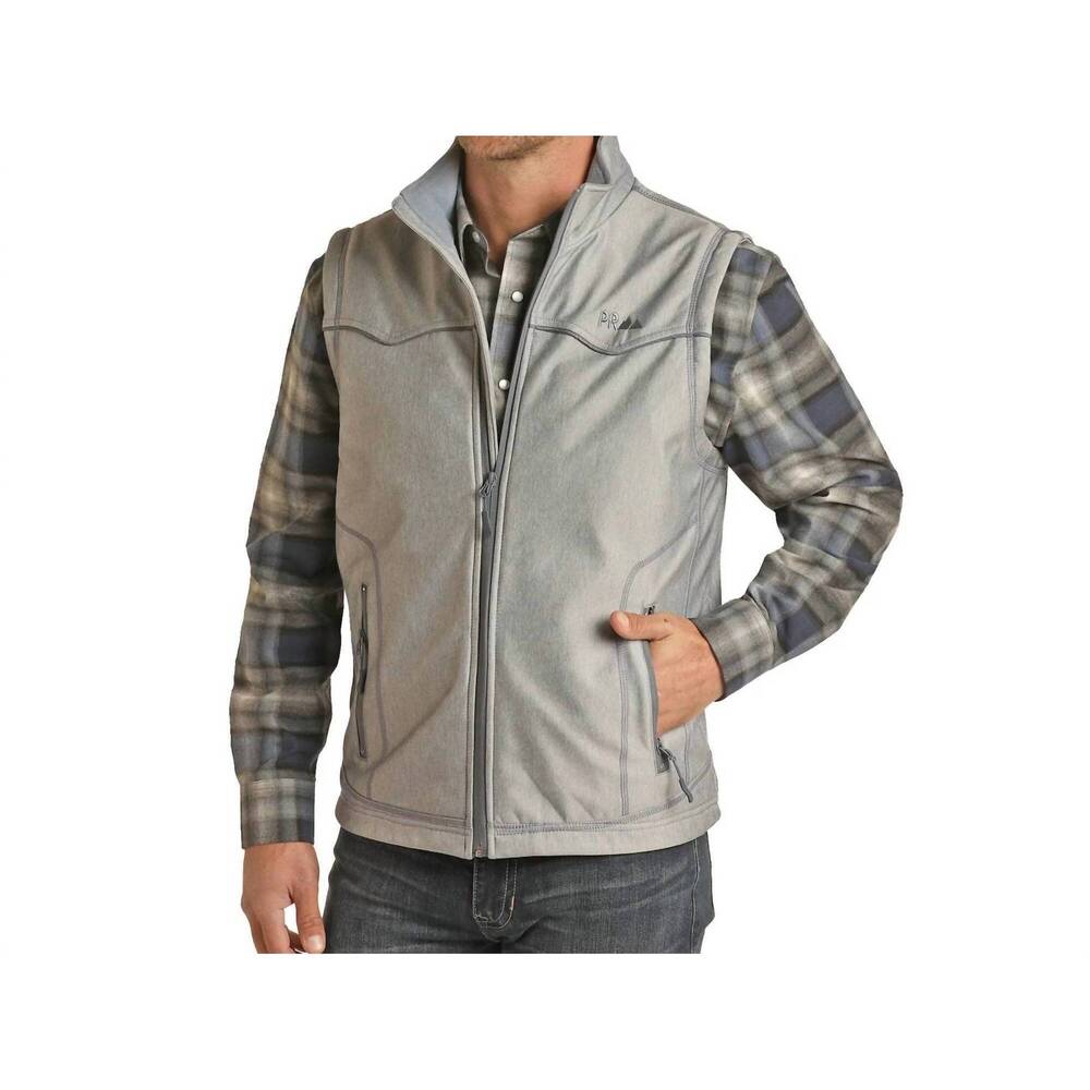 NEW POWDER RIVER rodeo conceal carry vest in light gray